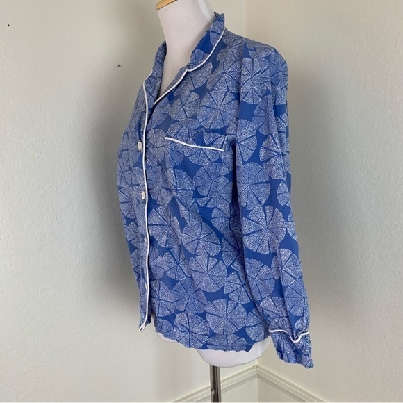 Marigot Lorient Pajama Top Size XS Marine Pinwheel - Picture 4 of 10